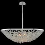 Allegri Lana 32&quot; Wide Polished Chrome Crystal Pendant
