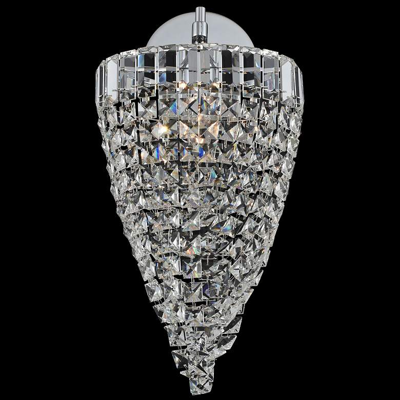 Allegri Mira 20&quot; High Polished Chrome Crystal Wall Sconce