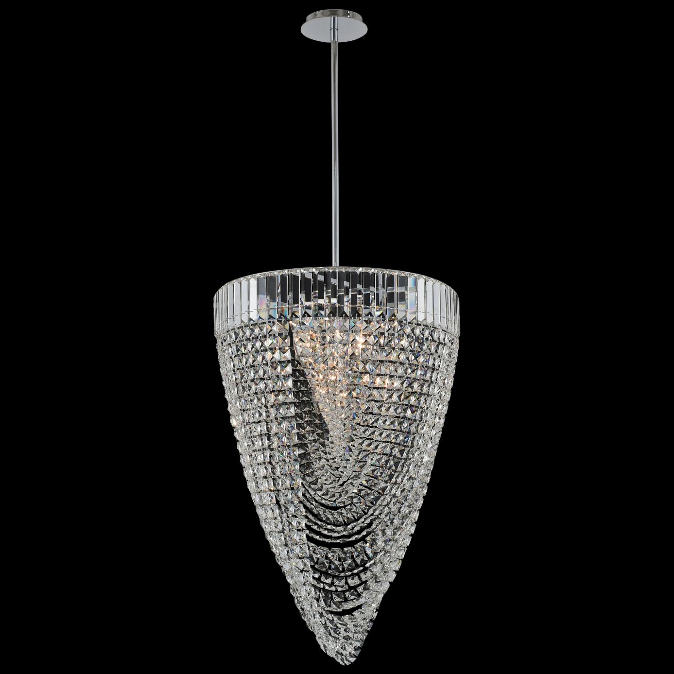 Allegri Mira 21" Wide Polished Chrome Foyer Pendant