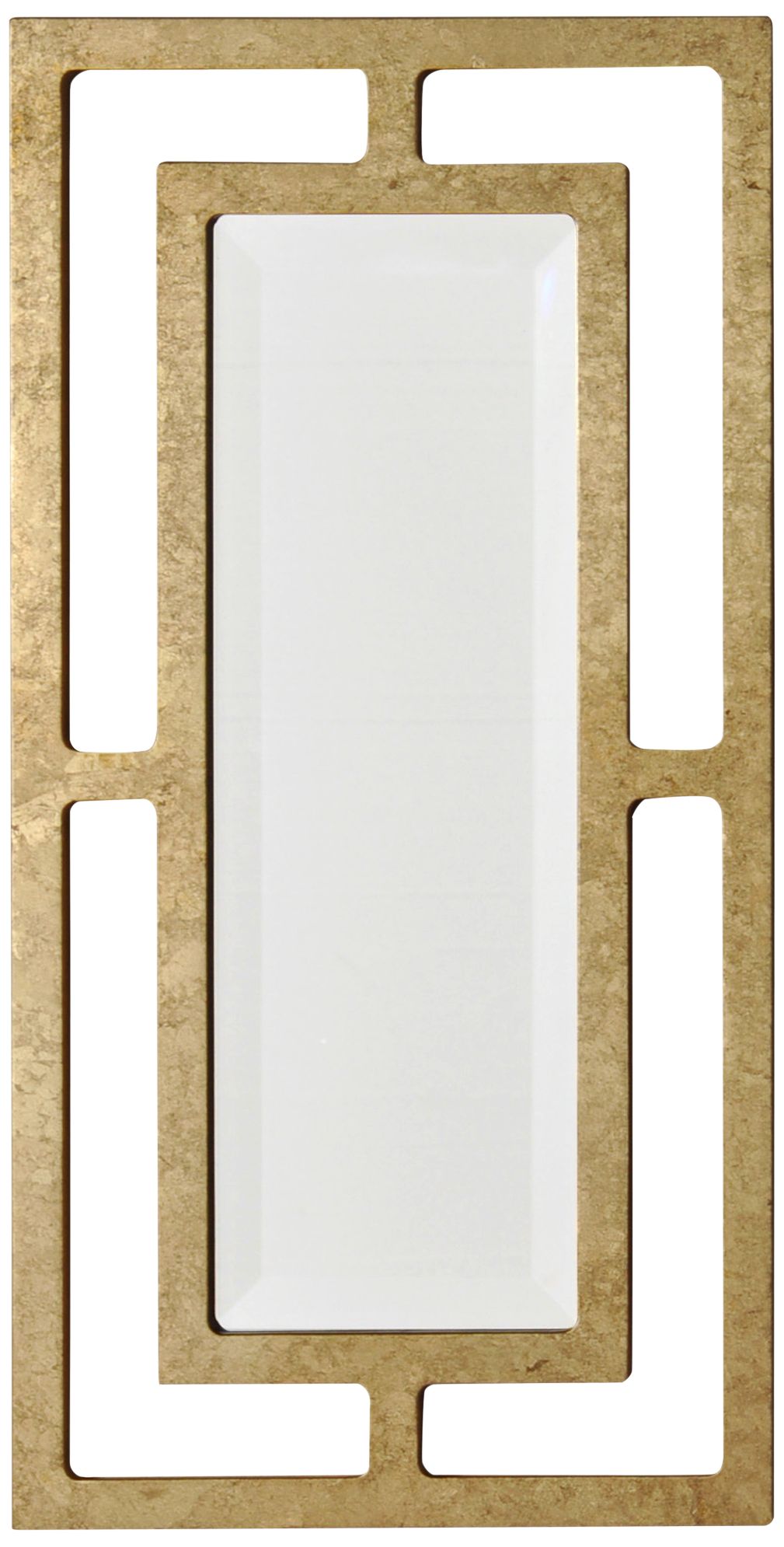 York Gold Leaf 12" x 24" Rectangular Wall Mirror