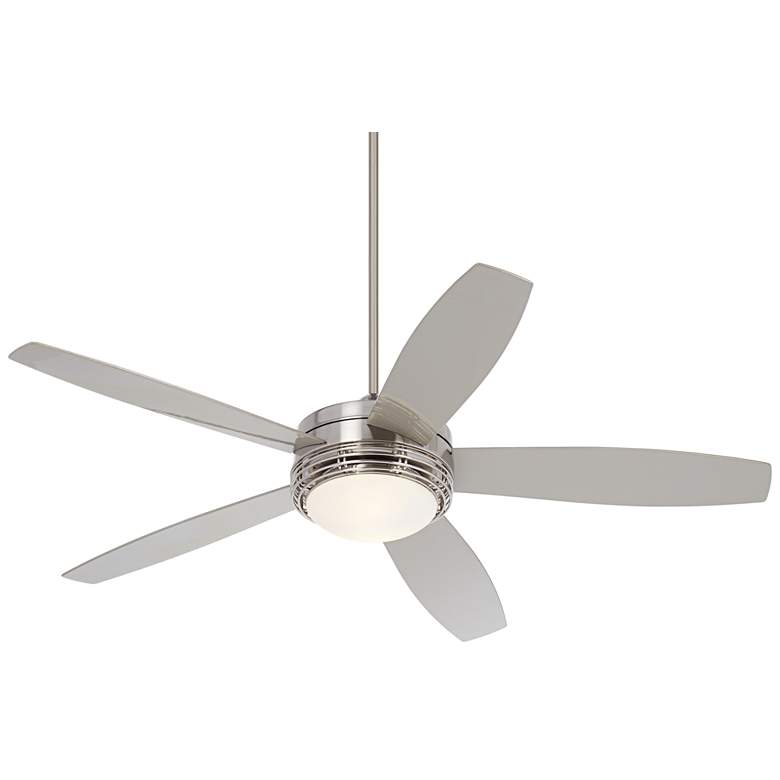 60&quot; Casa Province Brushed Nickel Outdoor LED Ceiling Fan with Remote