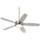 60" Casa Province Brushed Nickel Outdoor LED Ceiling Fan with Remote