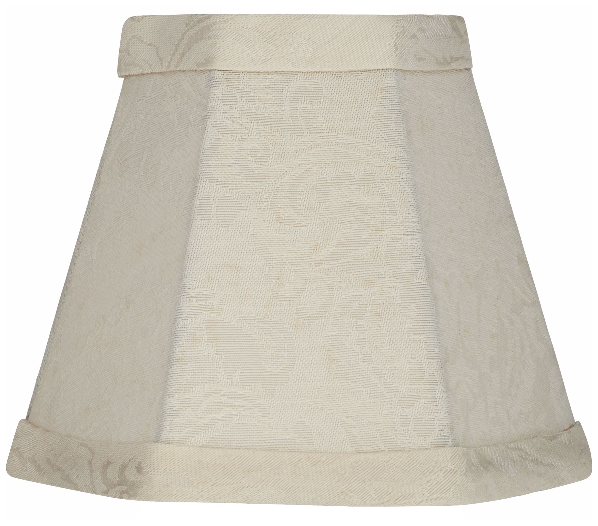 Rio Off-White Hexagon Lamp Shade 3x5.5x4.5 (Clip-On)