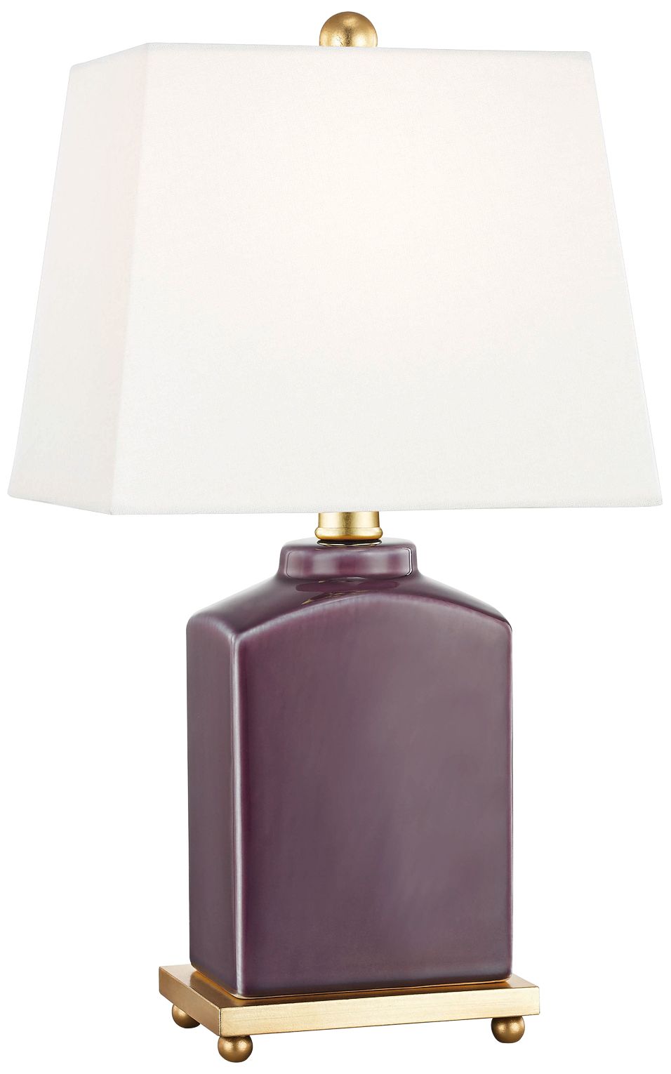 Mitzi Brynn 17" High Plum Purple Porcelain Accent Table Lamp