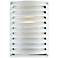 John Timberland® White Grid 10" High Outdoor Wall Light
