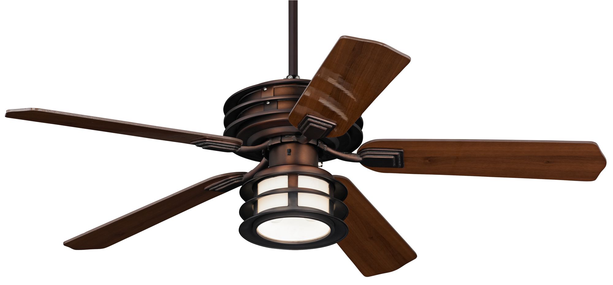 52 Casa Vieja Mission Ii Bronze Outdoor Led Ceiling Fan 61e80