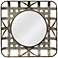 Grid Silver Iron 36" Square Wall Mirror