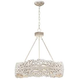 Coral 25&quot; Wide Natural Round Chandelier