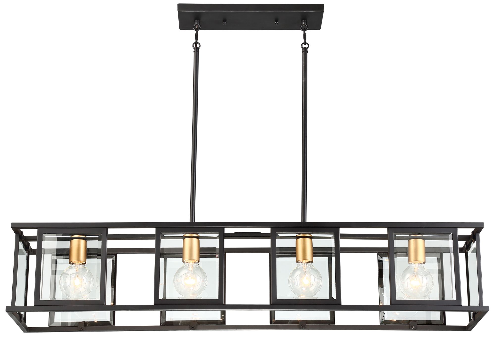 Payne 42" Wide Midnight Bronze Island Pendant Light