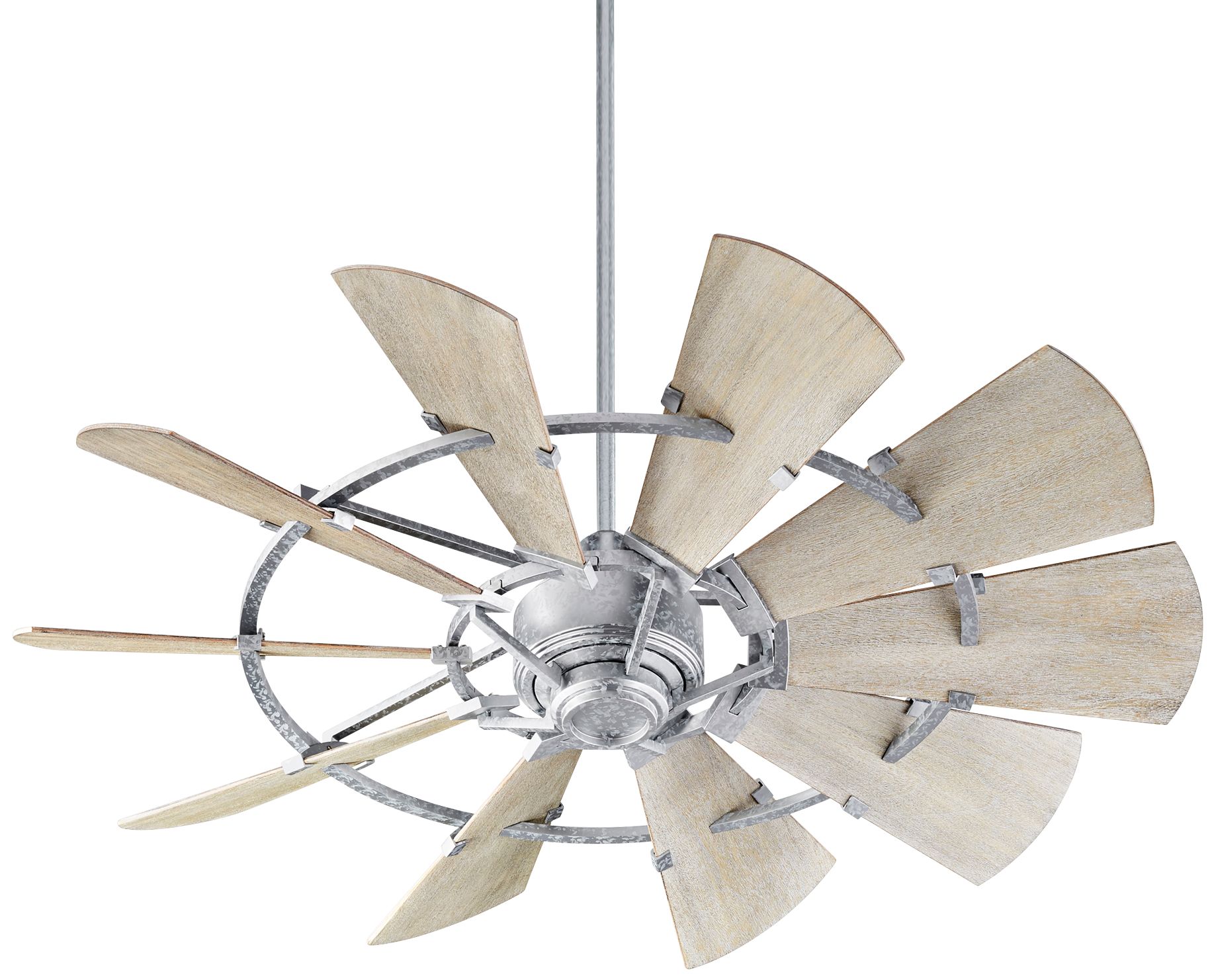 52 Quorum Windmill Galvanized Ceiling Fan