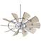52" Quorum Windmill Galvanized Ceiling Fan
