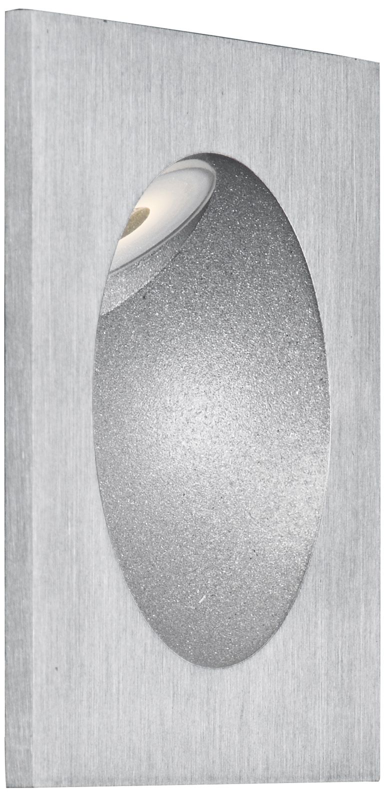 ET2 Alumilux 3 1/4" Square Satin Aluminum LED Step Light