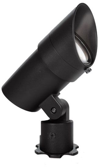 WAC 6 1/4" High Black 12V LED Landscape Accent Spot Light