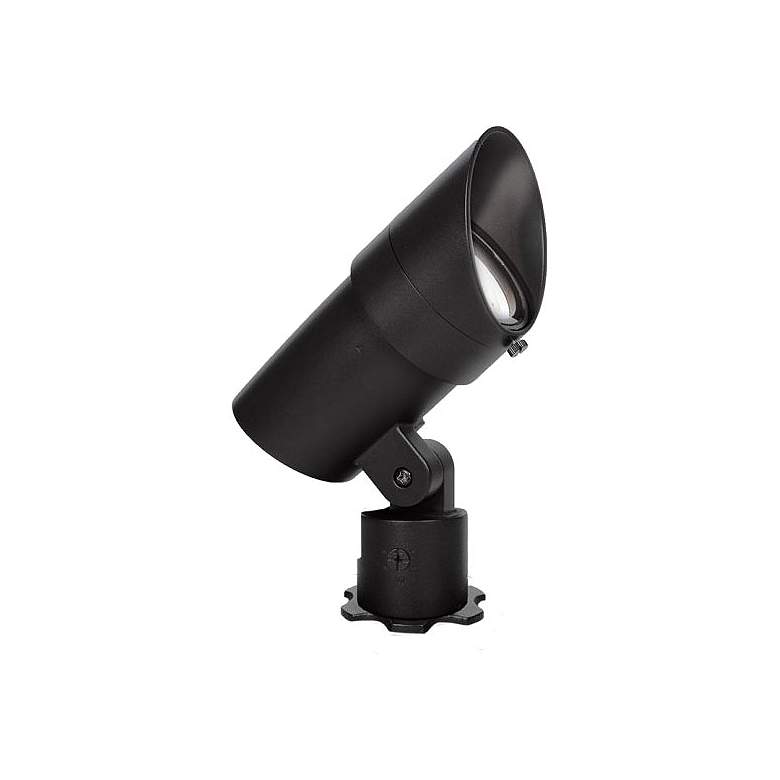 WAC 6 1/4&quot; High Black 12V LED Landscape Accent Spot Light