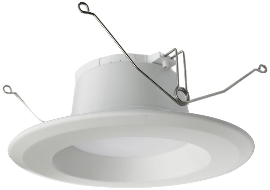5/6" White 15 Watt Dimmable 3000K LED Retrofit Trim