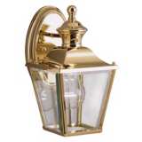 Kichler Solid Brass Carriage 10&quot; High Outdoor Wall Light