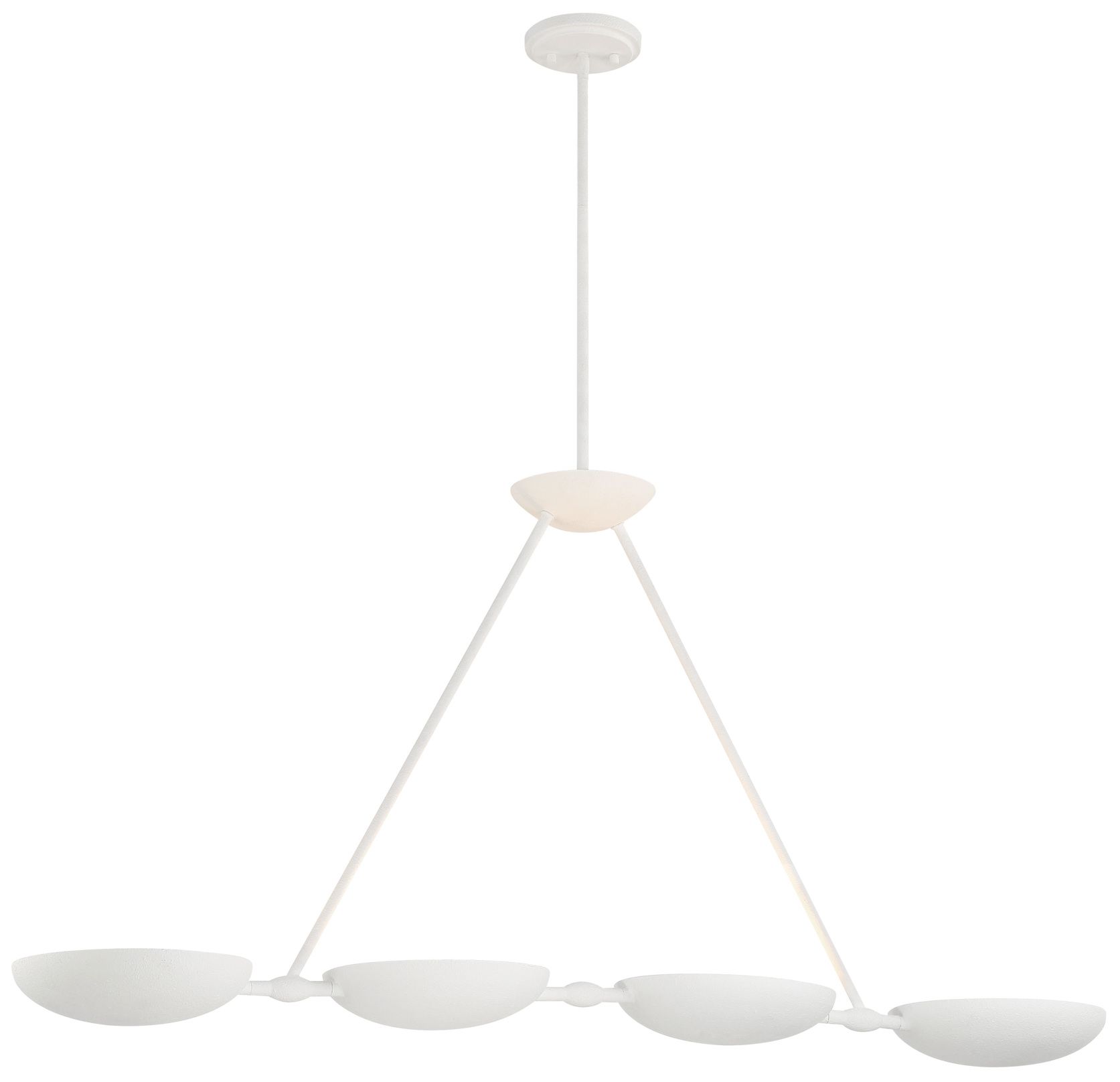 George Kovacs Undertas 4-light Piastra Plaster 48.25-in Island Chandelier