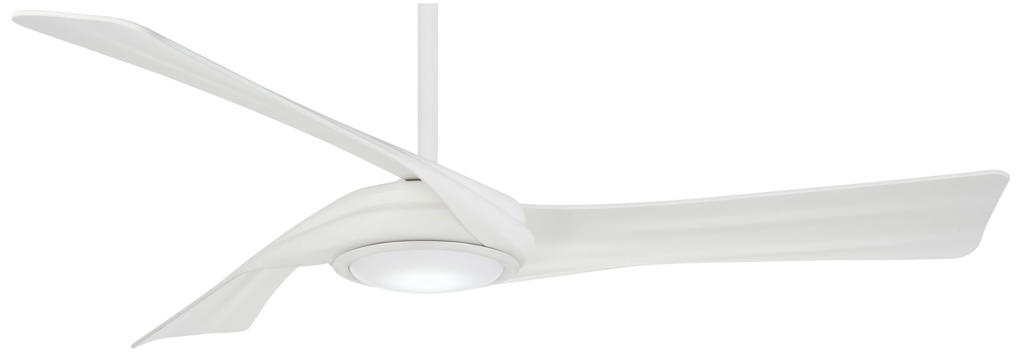 60" Minka Aire Curl Flat White LED Smart Ceiling Fan