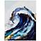 Liquid Waves 28" High 2-Piece Gel Coat Canvas Wall Art Set