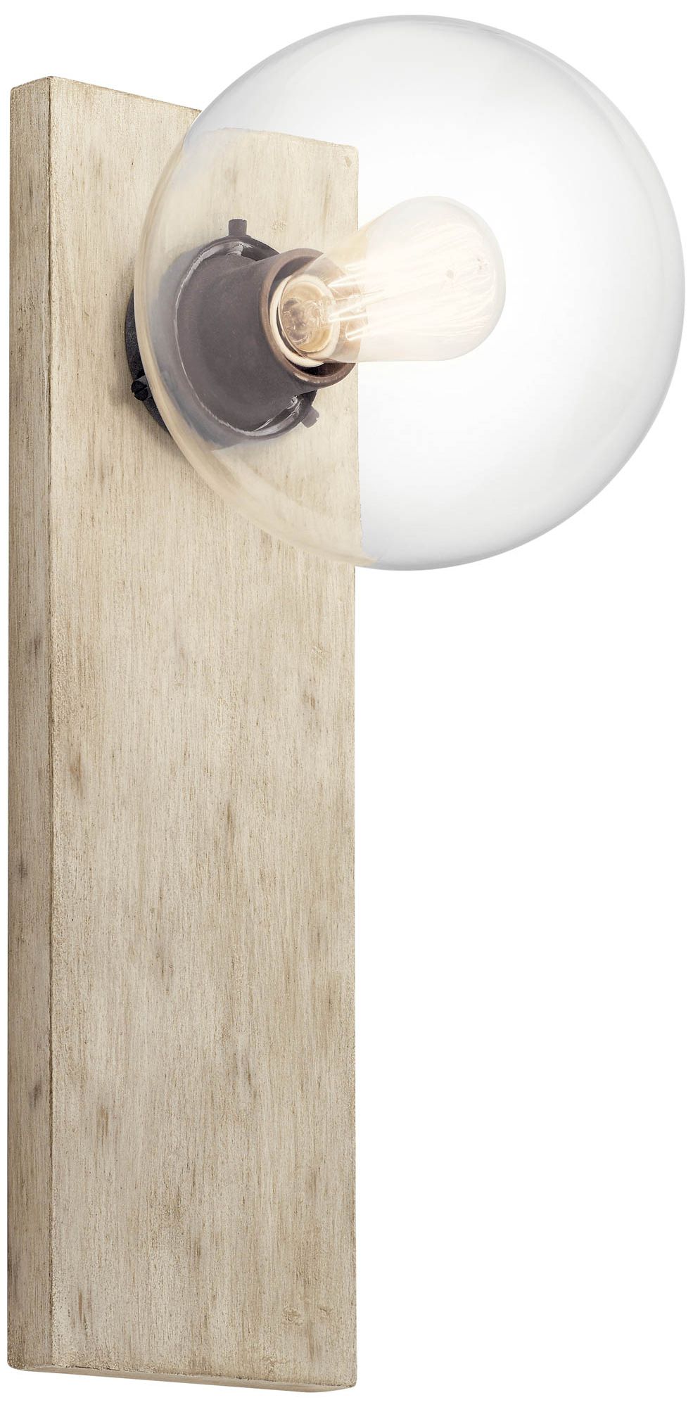 Kichler Marquee 19 1/4" High White-Washed Wood Wall Sconce