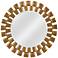 Kenroy Home Gilbert Gold 36" Round Wall Mirror