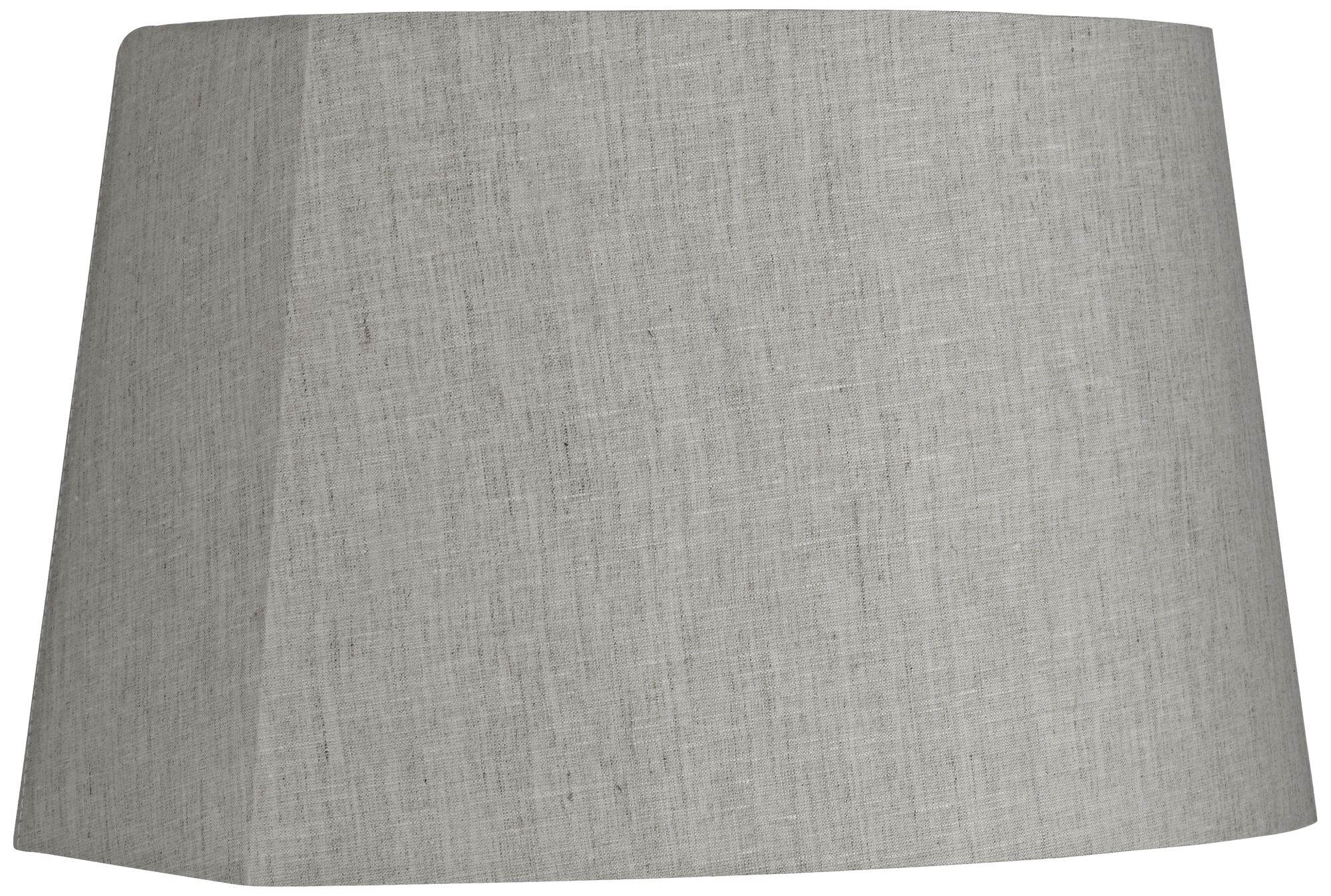 Gray Modified Oval Lamp Shade 10/12.5x11/15x10 (Spider)