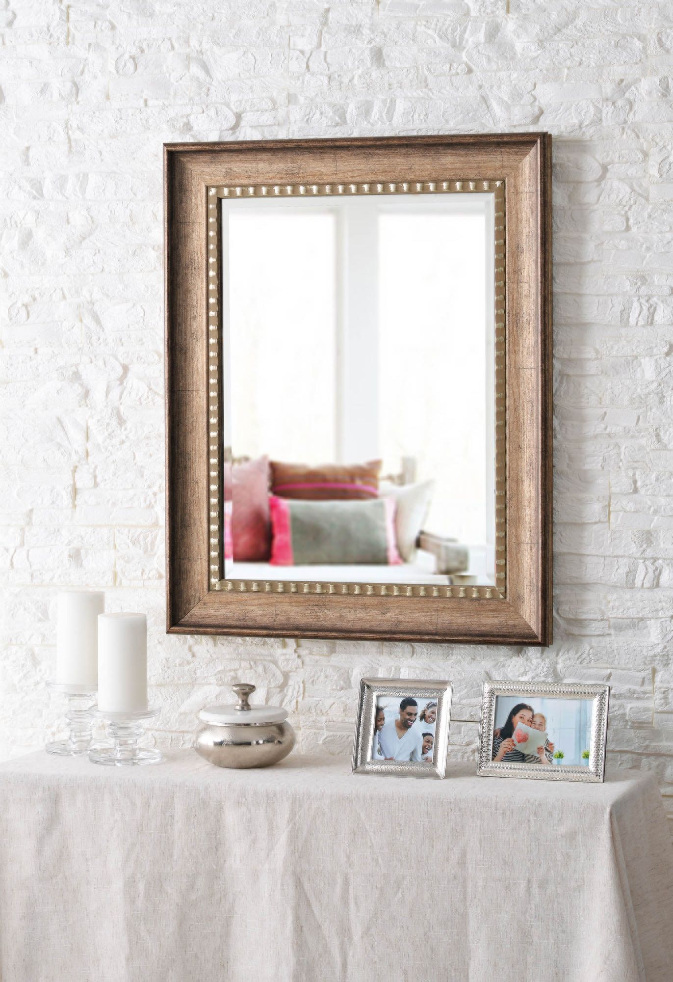 Kenroy Home Amiens Antiqued Gold 24" x 30" Wall Mirror