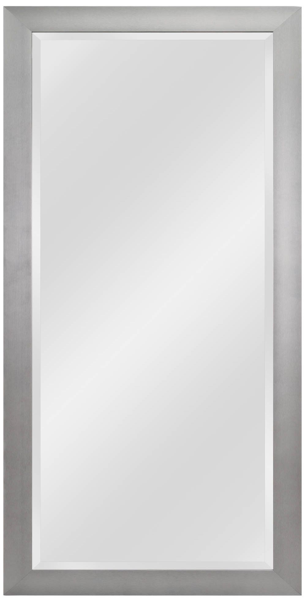 Drake Brushed Steel 29 1/4" x 63 Floor Mirror