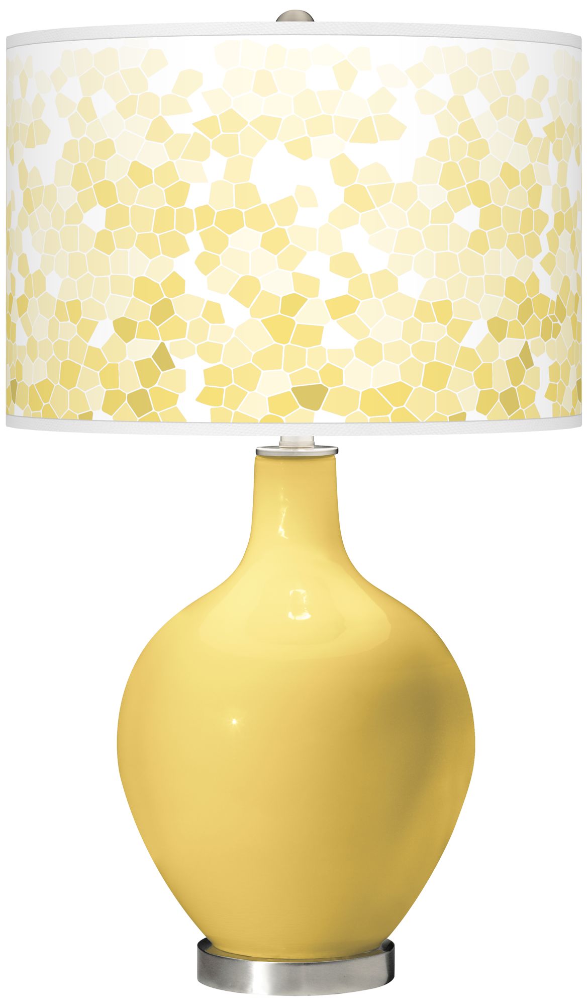 Daffodil Mosaic Giclee Ovo Table Lamp