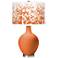Celosia Orange Mosaic Giclee Ovo Table Lamp