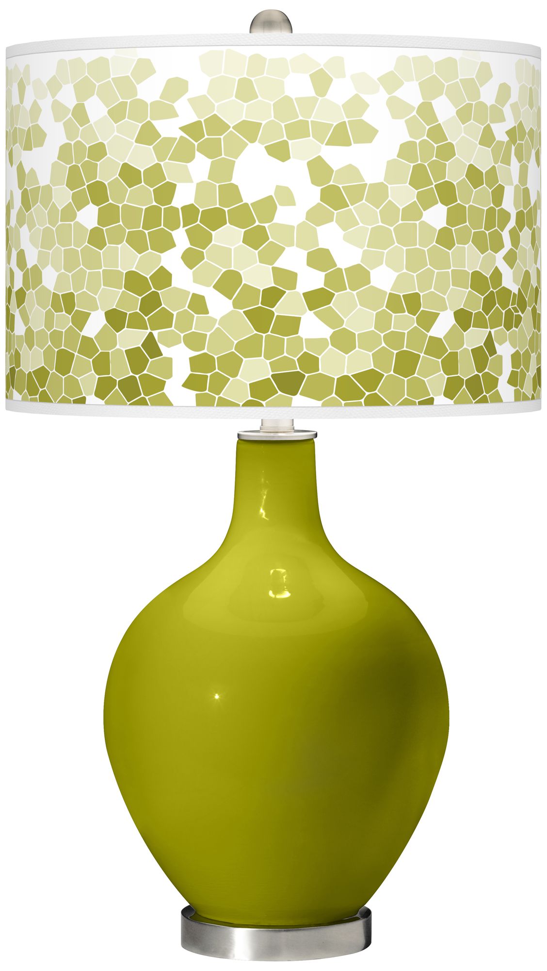 olive green table lamp