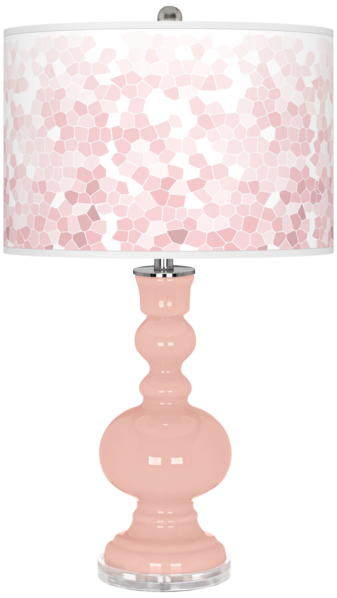 Rose Pink Mosaic Giclee Apothecary Table Lamp 62g90 Lamps Plus