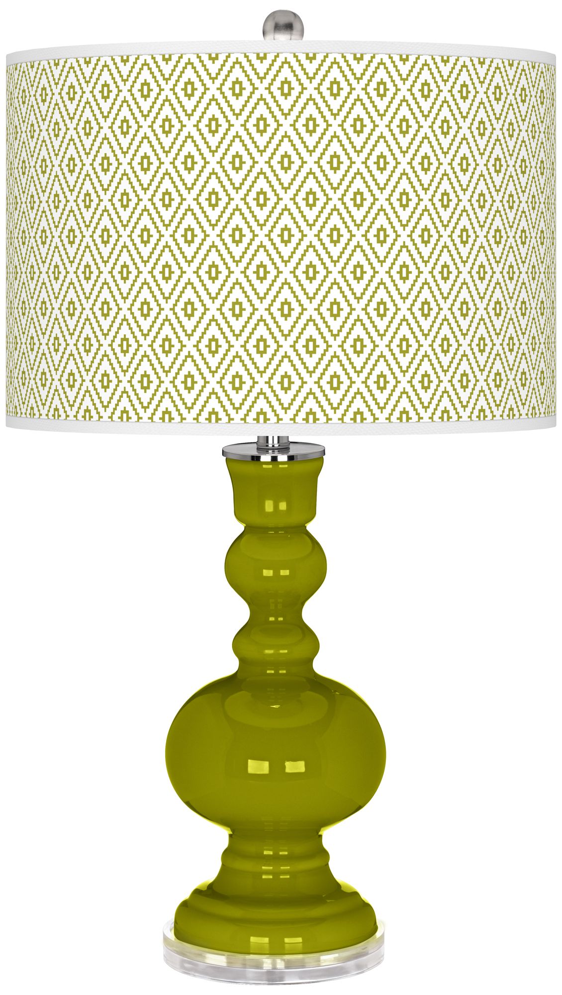 olive green table lamp