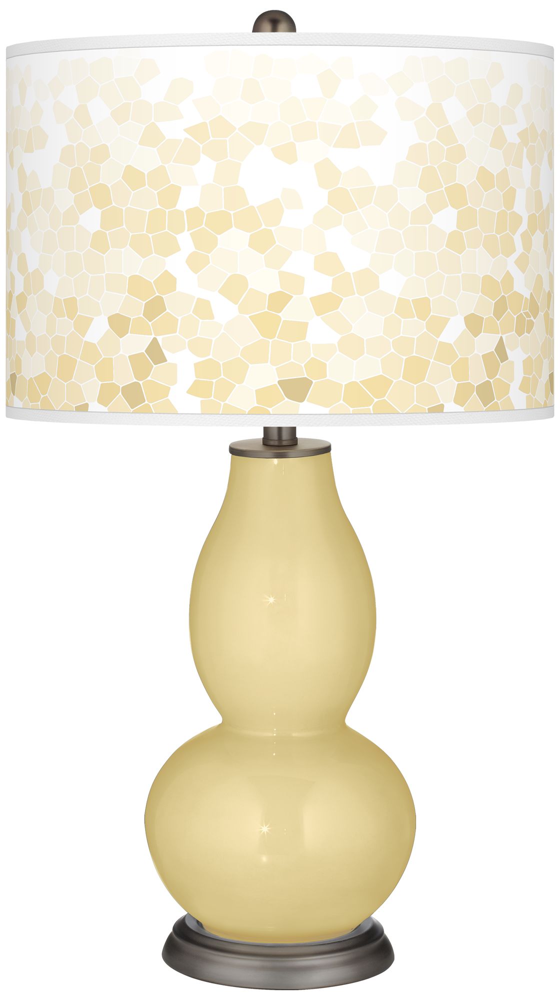 Butter Up Mosaic Giclee Double Gourd Table Lamp