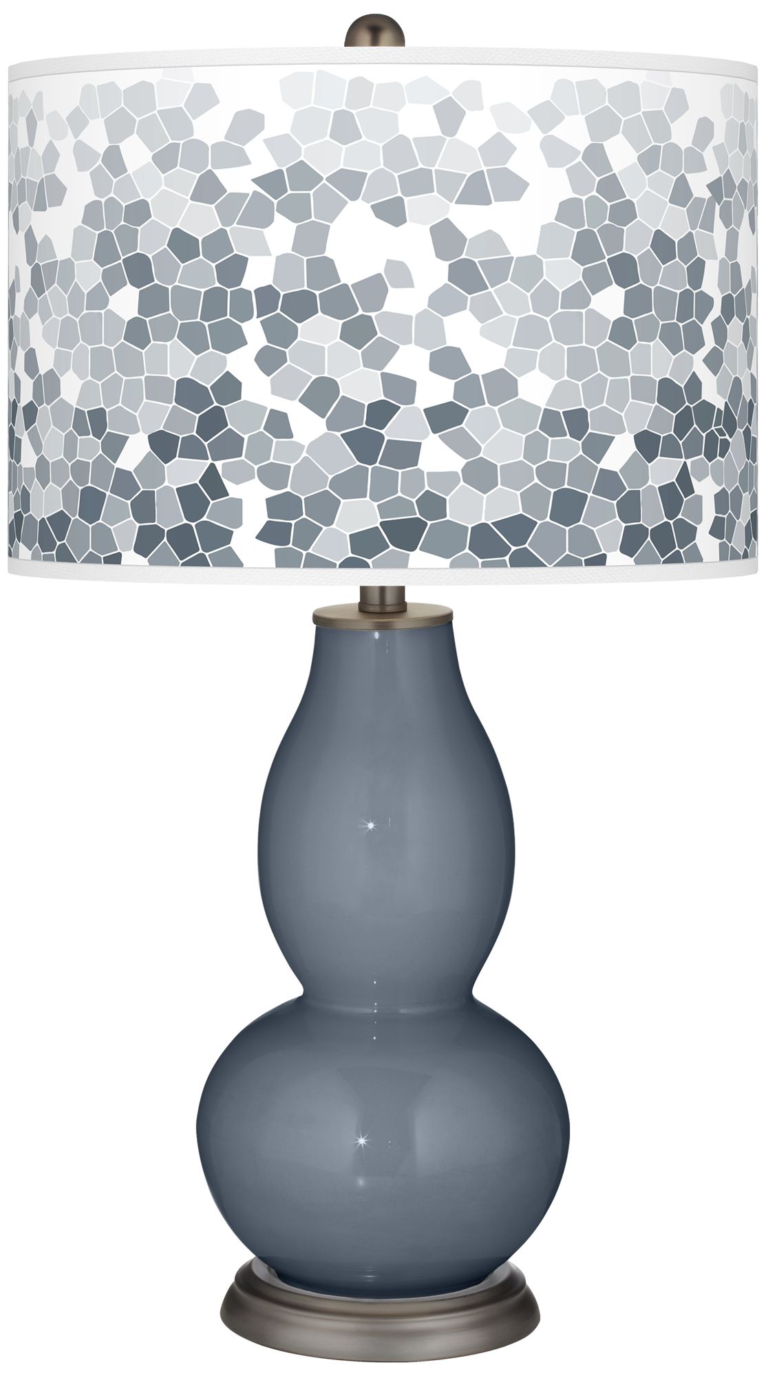 Granite Peak Mosaic Giclee Double Gourd Table Lamp