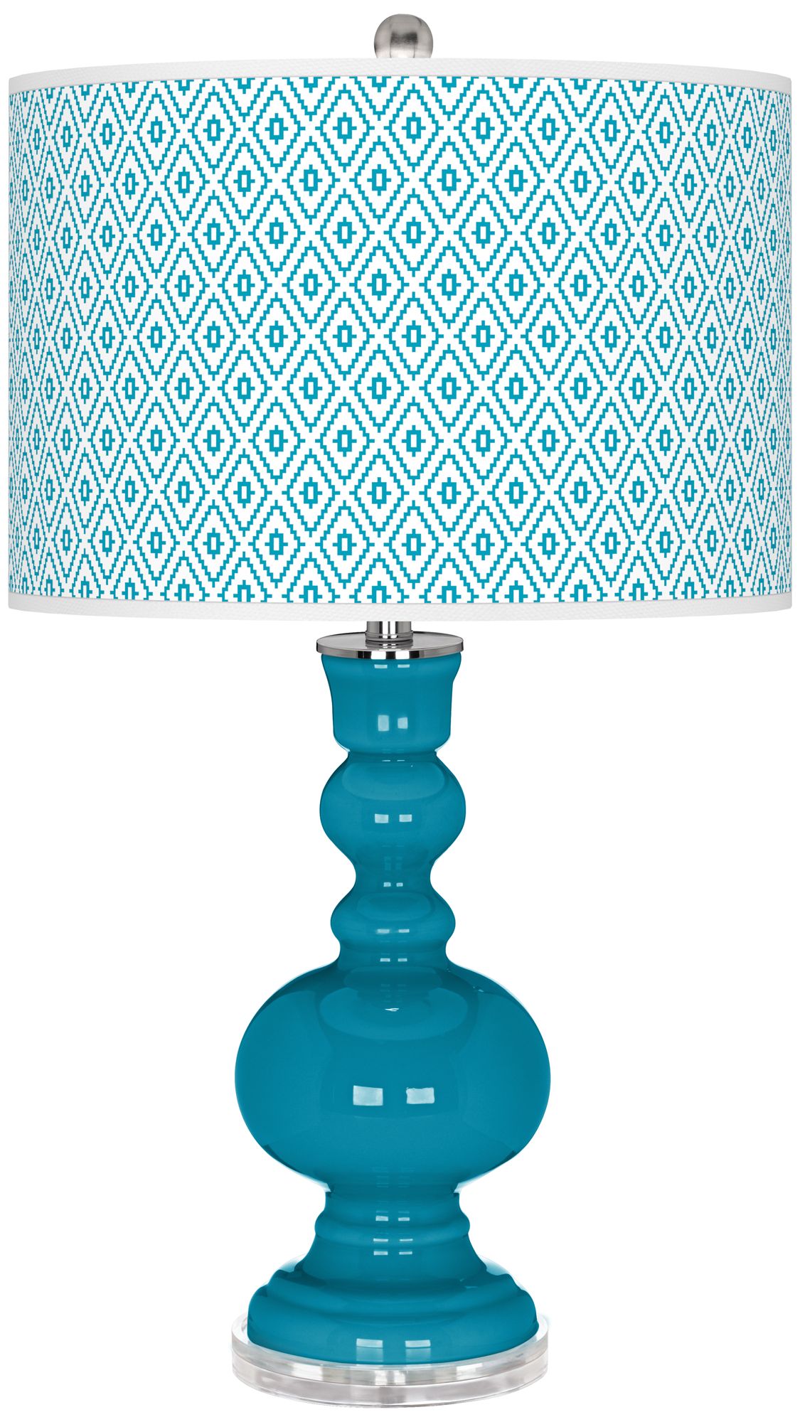Caribbean Sea Diamonds Apothecary Table Lamp