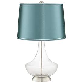 Blue Fillable Table Lamps Plus, Teal Table Lamp Shade Ireland