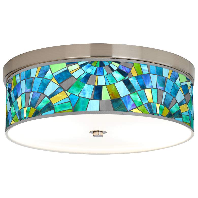 Image 1 Lagos Mosaic Giclee Energy Efficient Ceiling Light