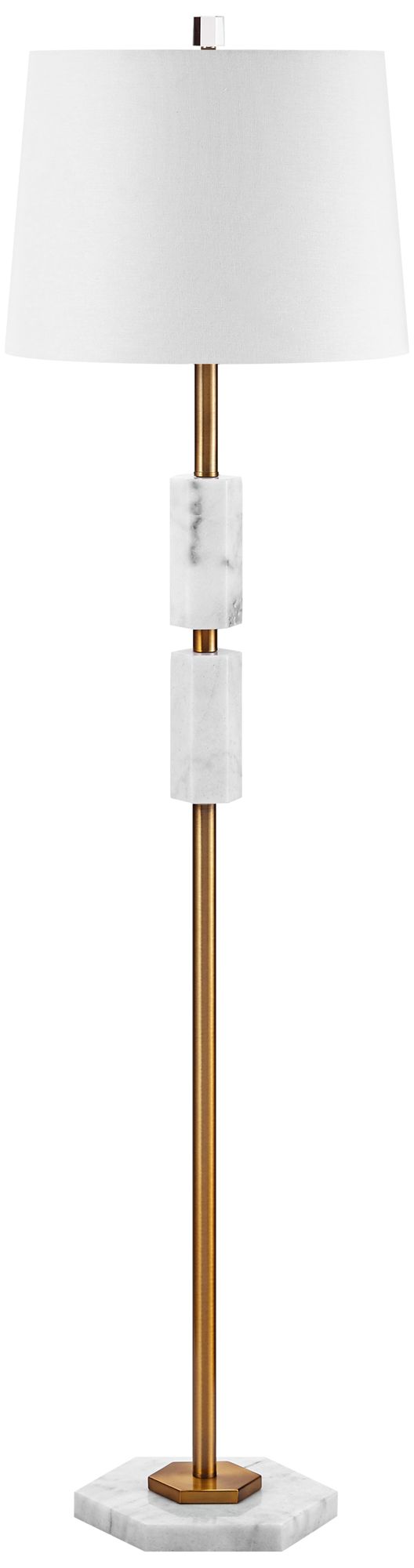 white column floor lamp