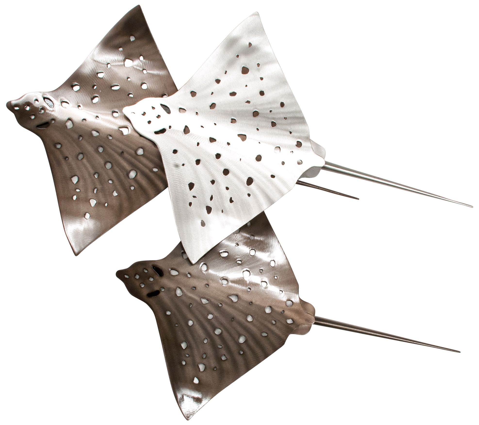 Eagle Rays Triple 38" Wide Outdoor Metal Wall Art