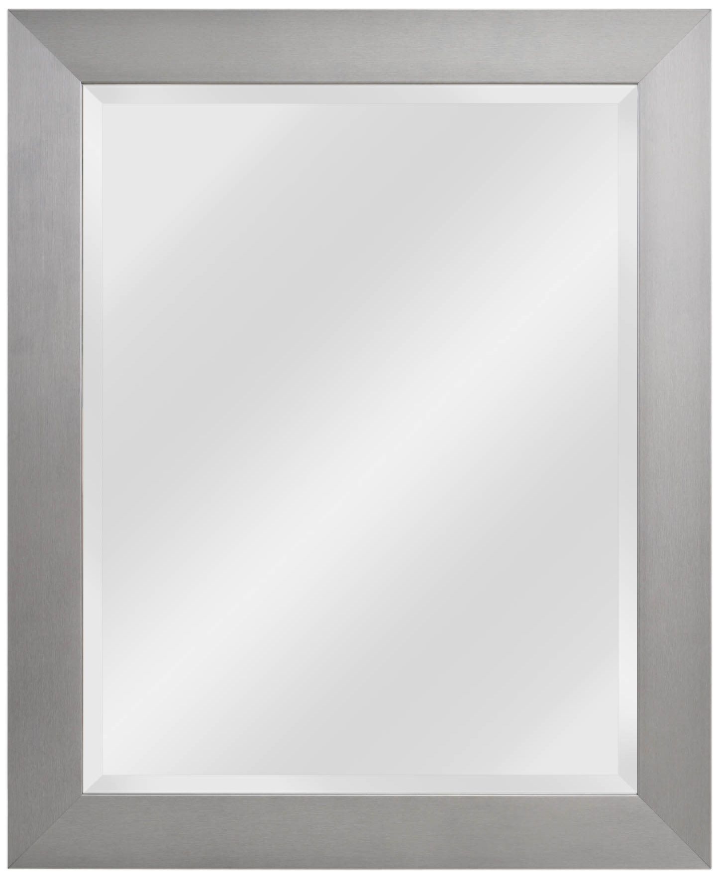 Drake Brushed Steel 27 1/4" x 33 Wall Mirror