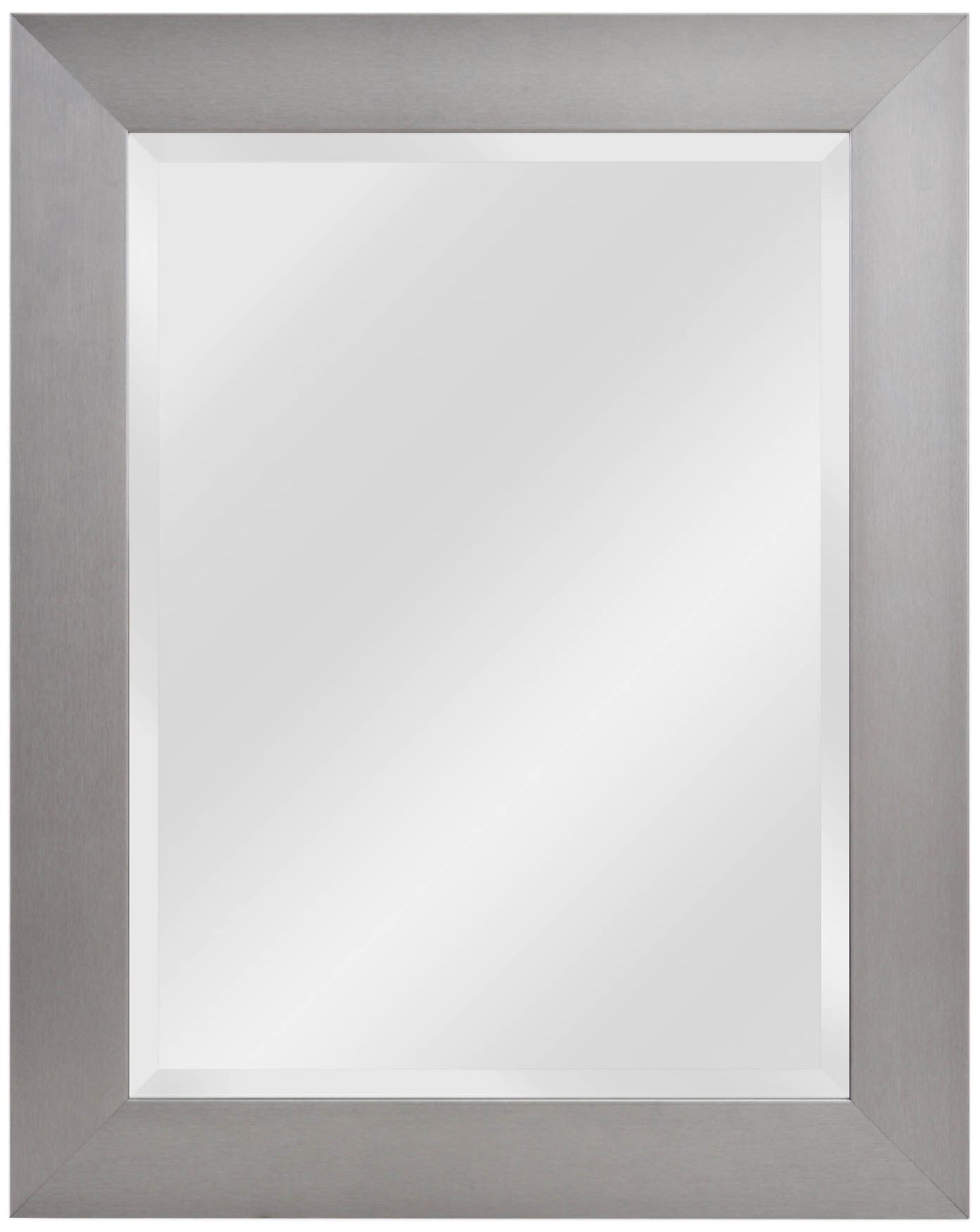 Drake Brushed Steel 23 1/4" x 29 Wall Mirror