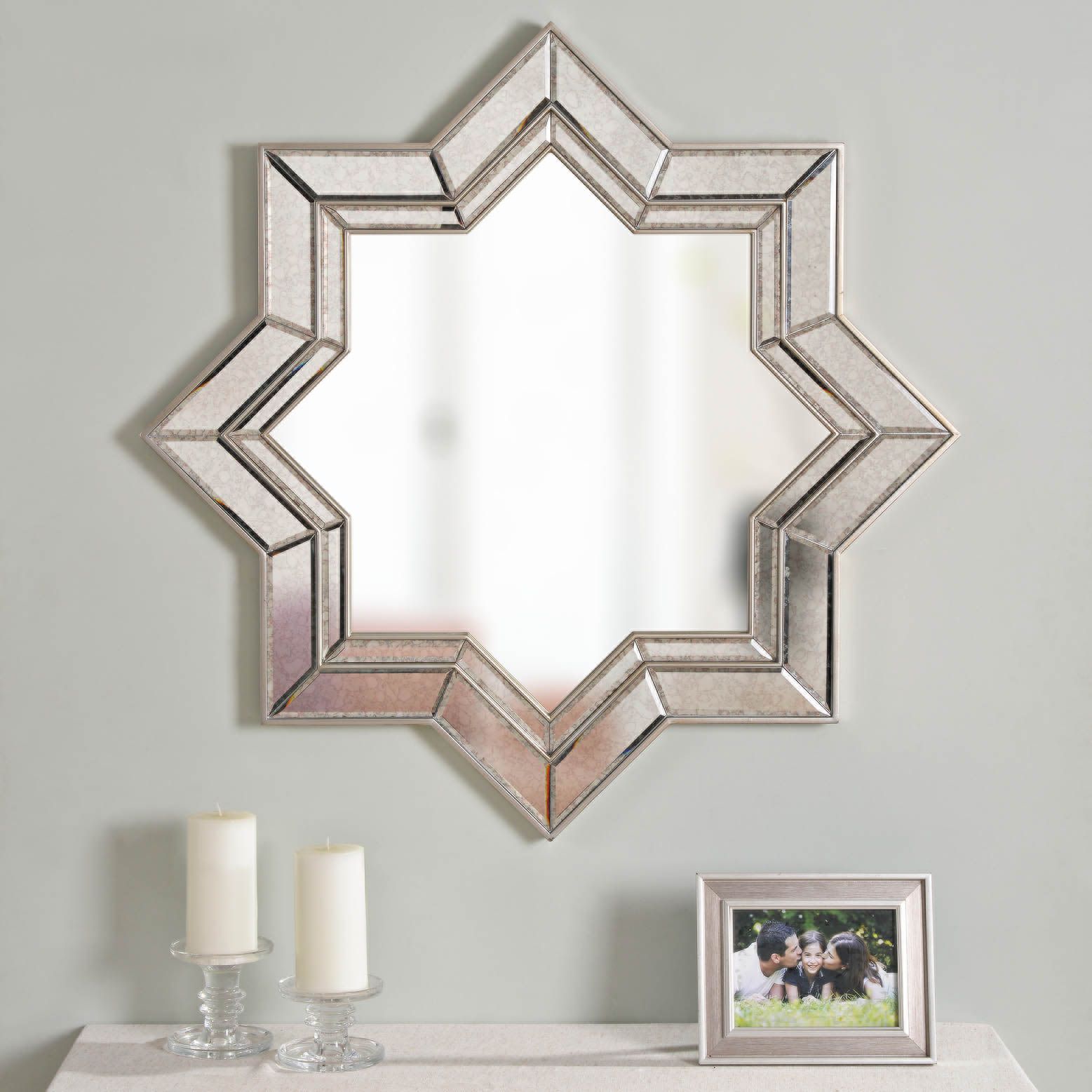 Kenroy Home Polaris Champagne 35" x Star Wall Mirror