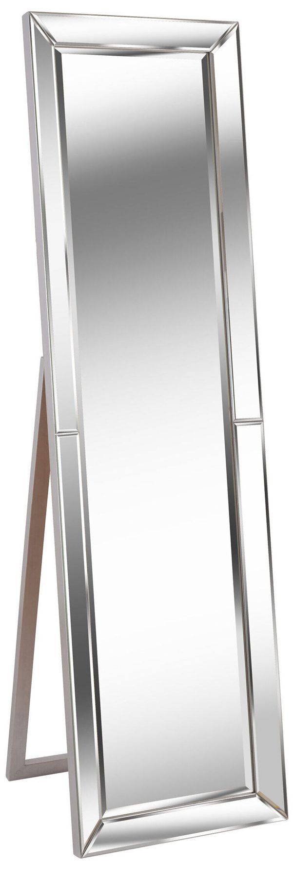Kenroy Home Chauncey Silver 18 1/4" x 64" Floor Mirror