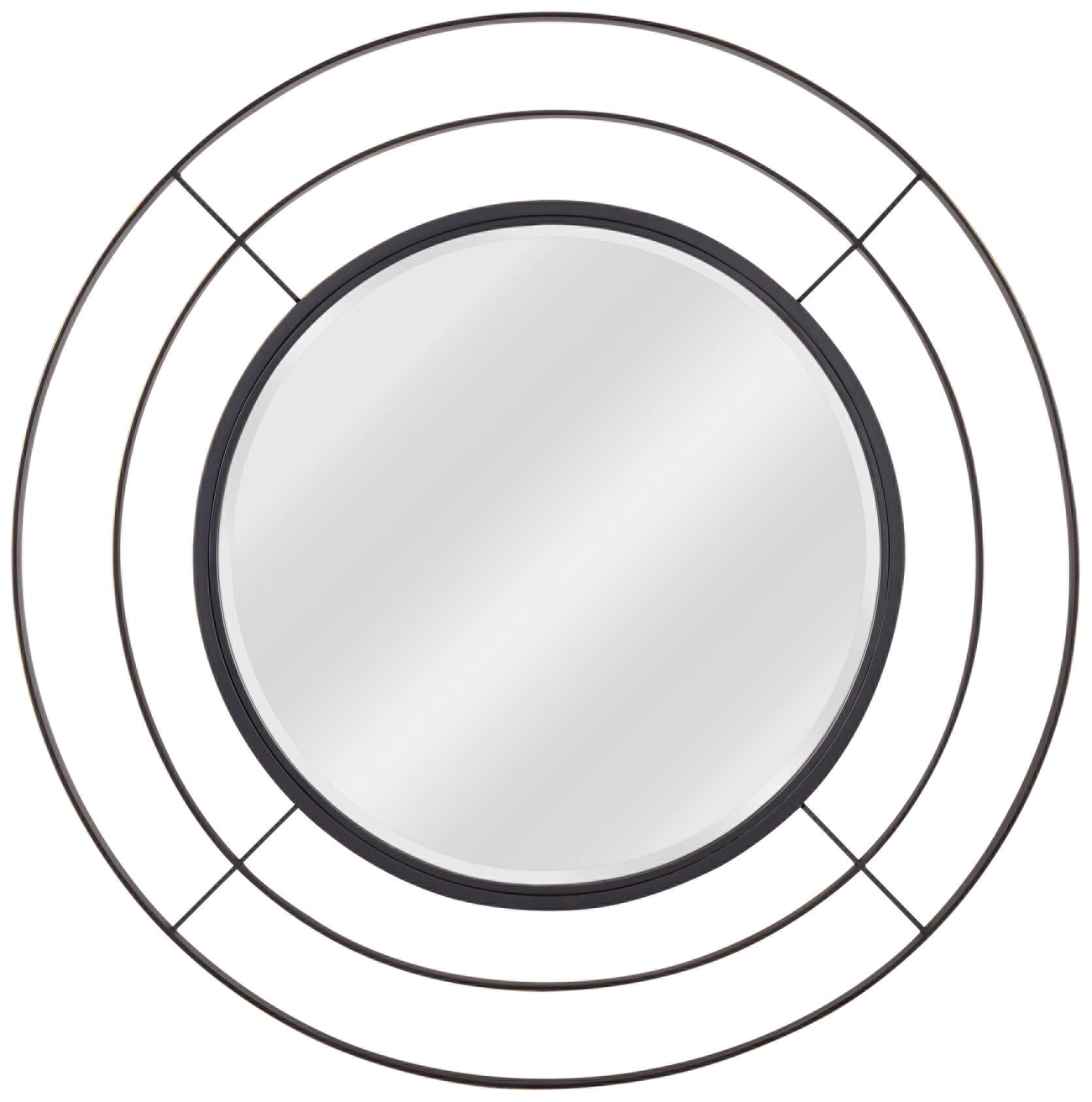 Kenroy Home Nira Bronze with Gold 32" Round Wall Mirror