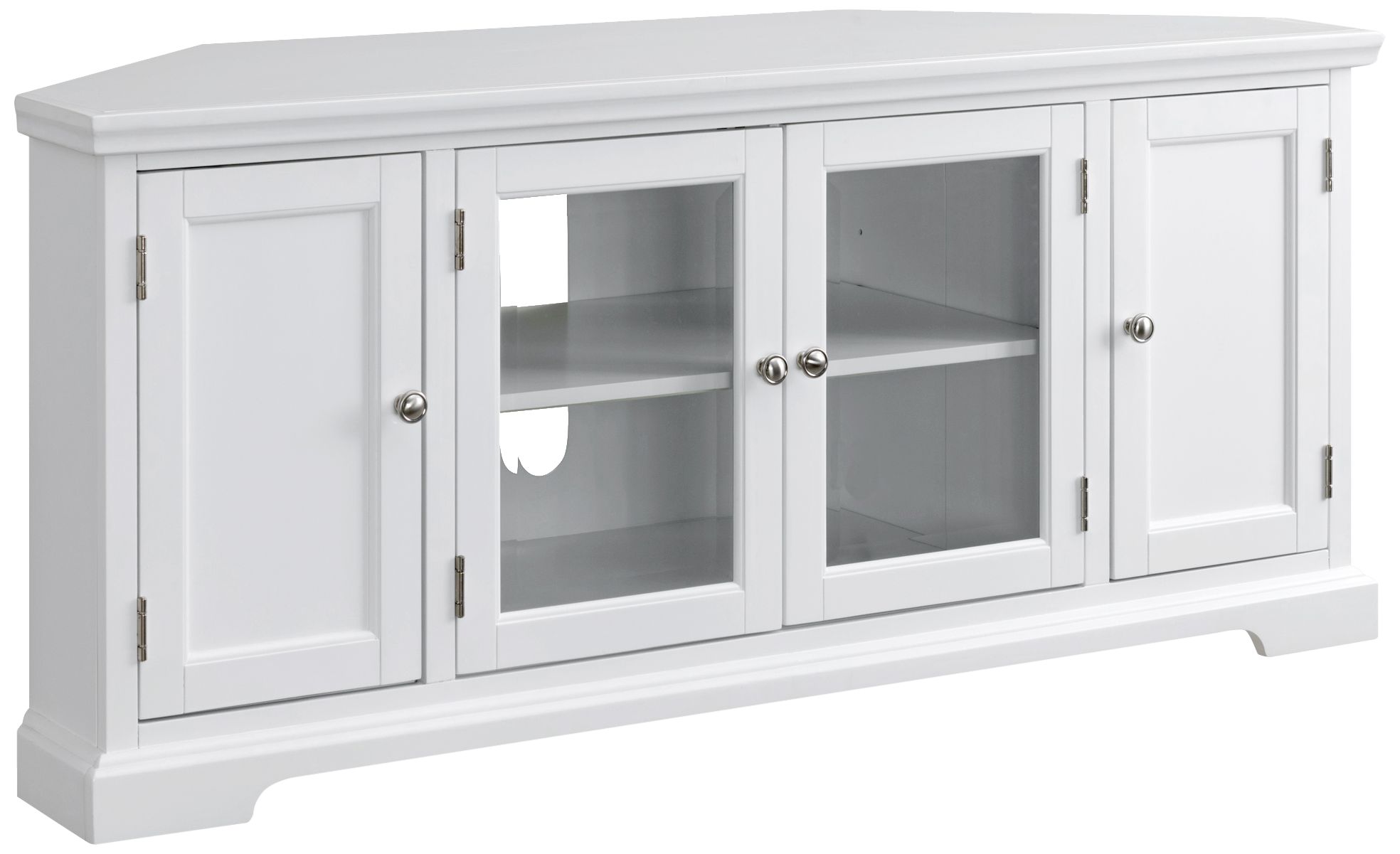 White Tv Console Glass Doors Glass Door Ideas