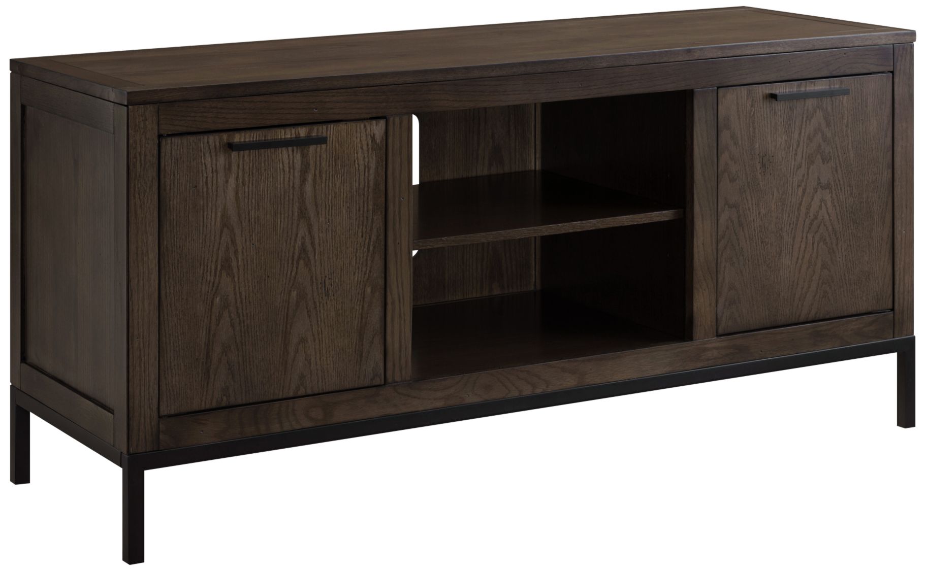 Tableau 56" Wide Vintage Oak 2-Door TV Console