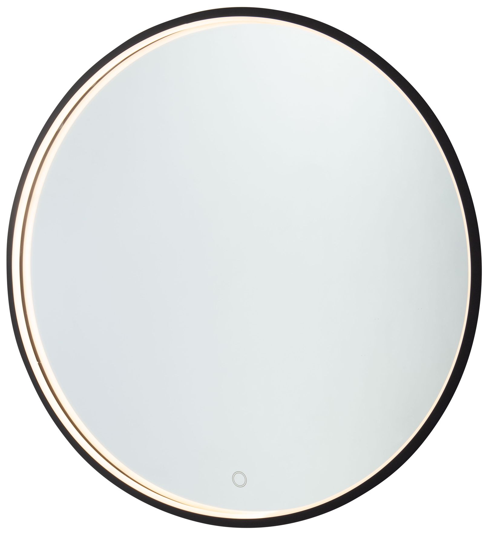Artcraft Reflections 5.75" Matte Black 30w Round Led Mirror
