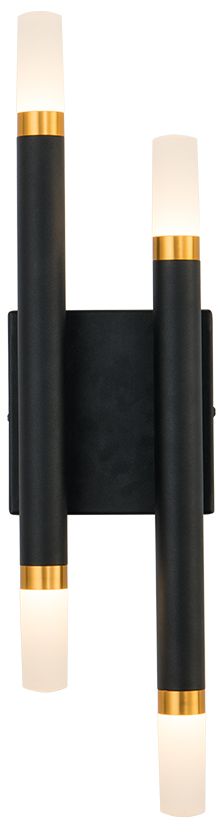 Kuzco Draven Led 5-in Black Wall Sconce