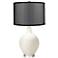 West Highland White Ovo Table Lamp with Organza Black Shade